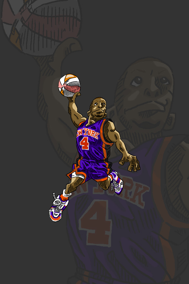 Nbaイラスト バスケイラスト アンストッパブル Nba Illustration Nba Caricature Unstoppable Nate Robinson ネイト ロビンソン Iphone壁紙ギャラリー