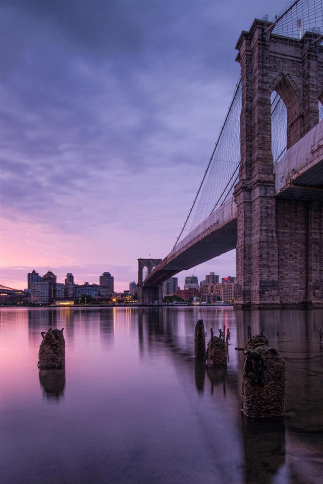 ブルックリン橋 アメリカの風景 Iphone壁紙ギャラリー