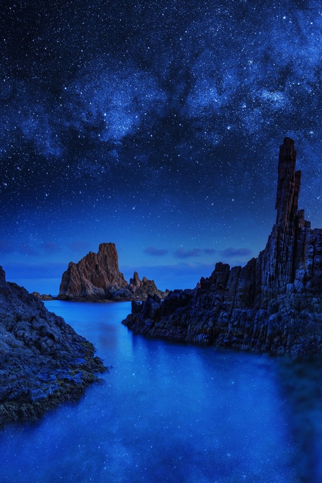 星空と夜の海 Iphone壁紙ギャラリー