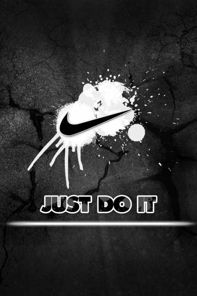 Nike 「JUST DO IT」（BLACK） | iPhone壁紙ギャラリー