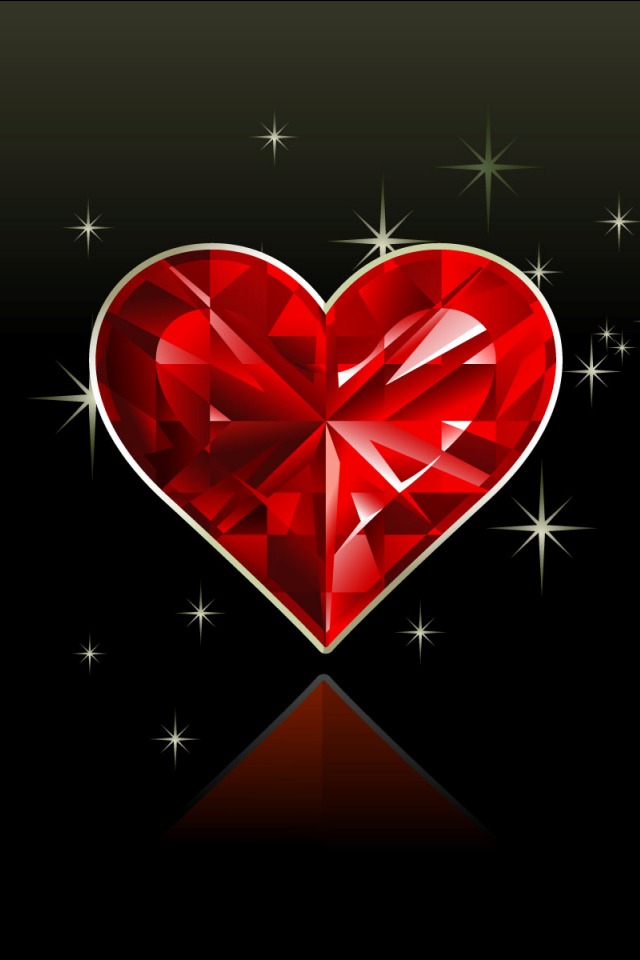 Red Heart Iphone 4 Wallpaper 640 960 Iphone 4用ハートの壁紙画像 かわいい かっこいい Iphone壁紙ギャラリー