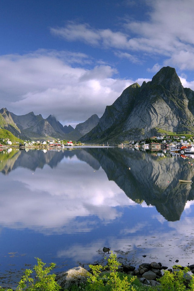 世界の風景 ノルウェーの湖 Iphone壁紙ギャラリー