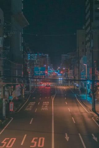夜の道路