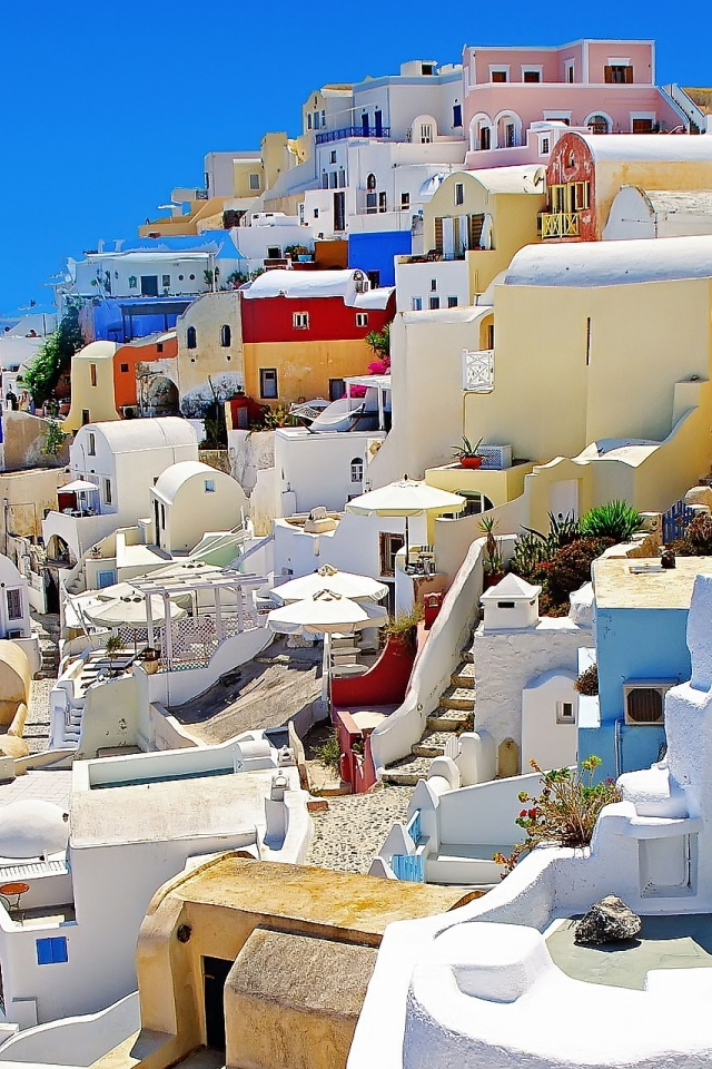ギリシャの美しい街並み 世界の風景 Iphone壁紙ギャラリー
