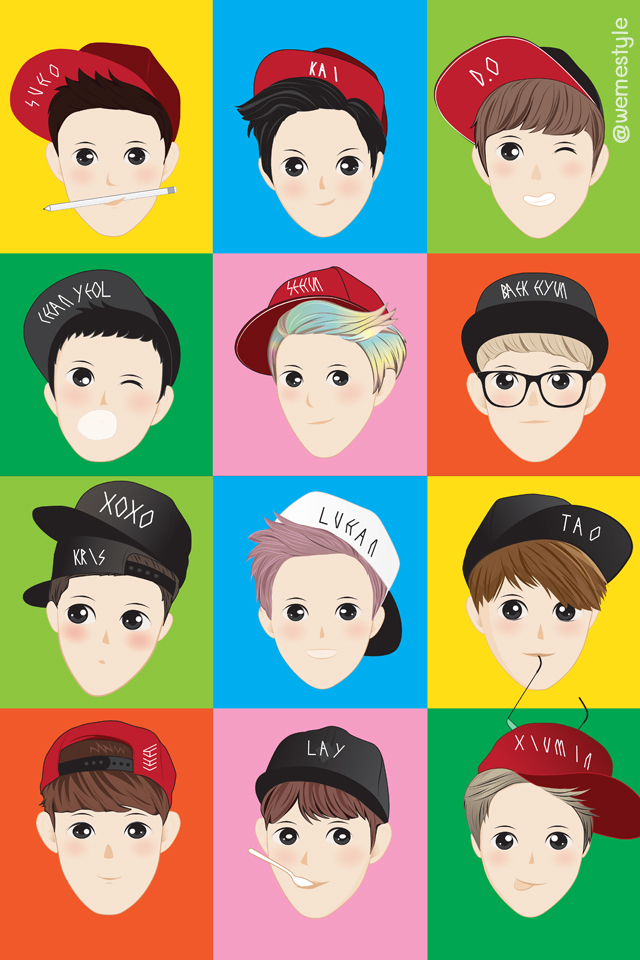 Screen Wallpaper For Iphone Exo Color By Vizadesign On Deviantart Iphone壁紙ギャラリー