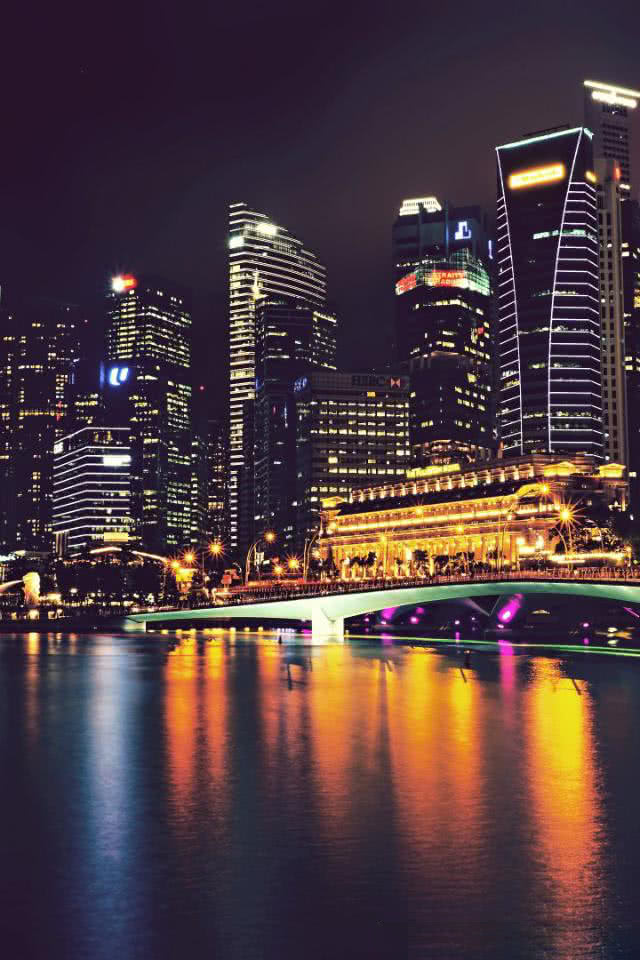 シンガポールの夜景 Iphone壁紙ギャラリー