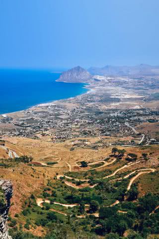 シチリアの海岸線