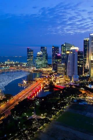 シンガポールの夜景