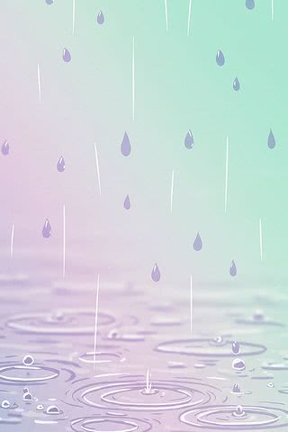 春の雨|雨のiPhone壁紙