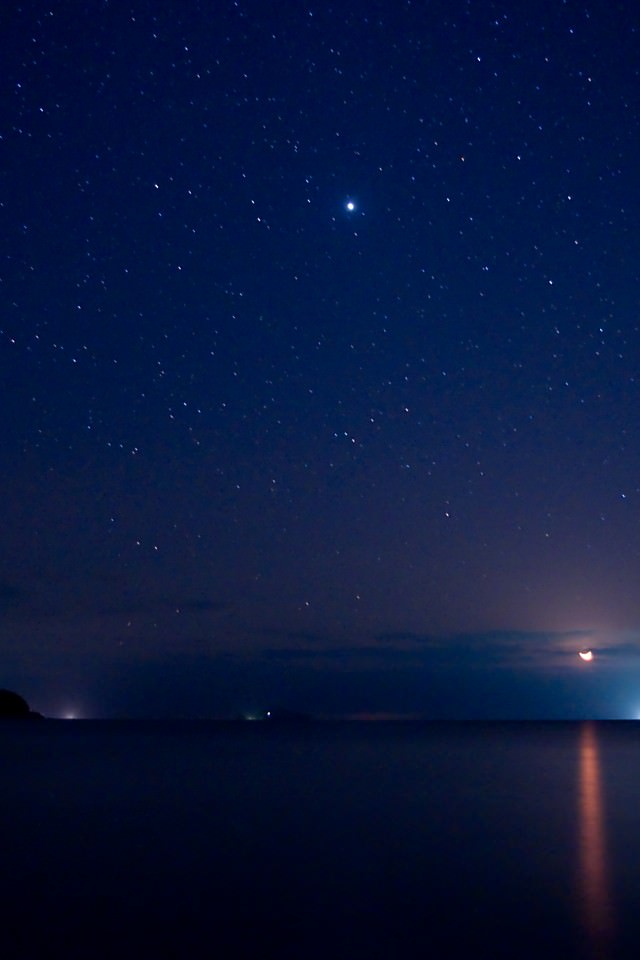 真っ暗な夜の海 Iphone壁紙ギャラリー