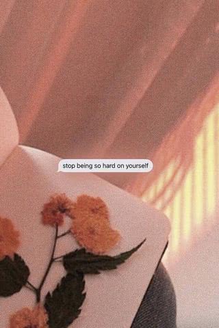 自分を責めるのはやめよう - stop being so hard on yourself