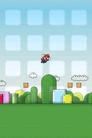 iPhone壁紙Super Mario Jump i…