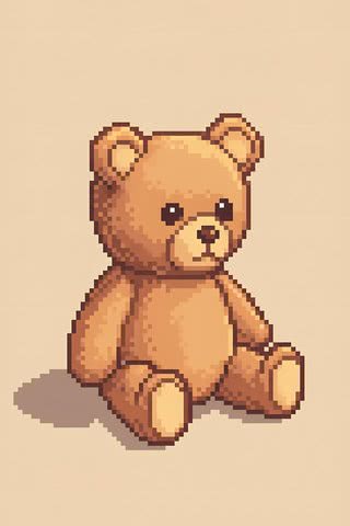 ドット絵のテディベア