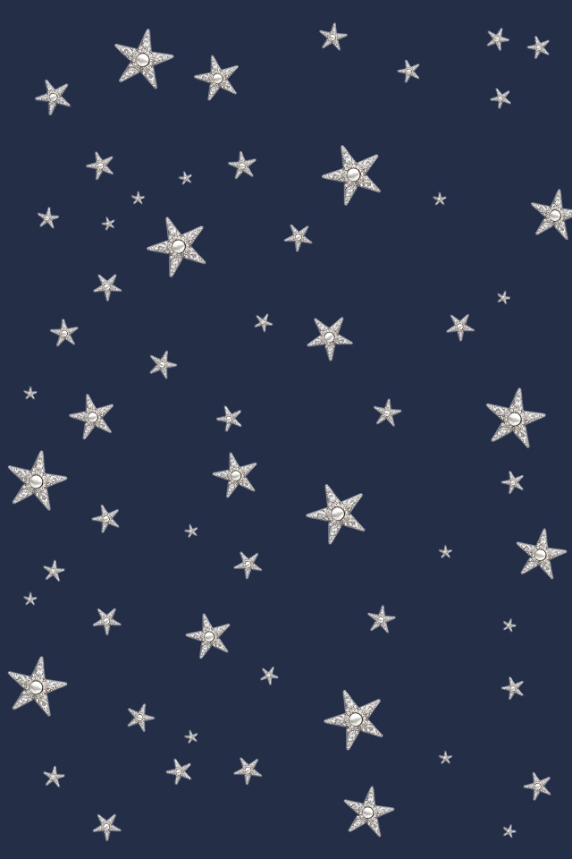 夜晚的流星雨 蓝色天空 树木剪影iphone X 8 7 6 5 4 3gs 免费壁纸