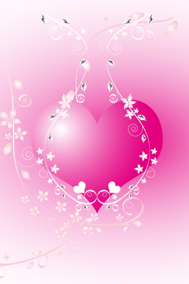 最新iphone ピンク ハート 壁紙 美しい花の画像