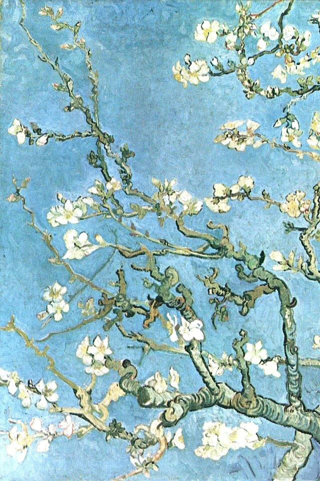 ゴッホ 花咲くアーモンドの木の枝 Iphone壁紙ギャラリー