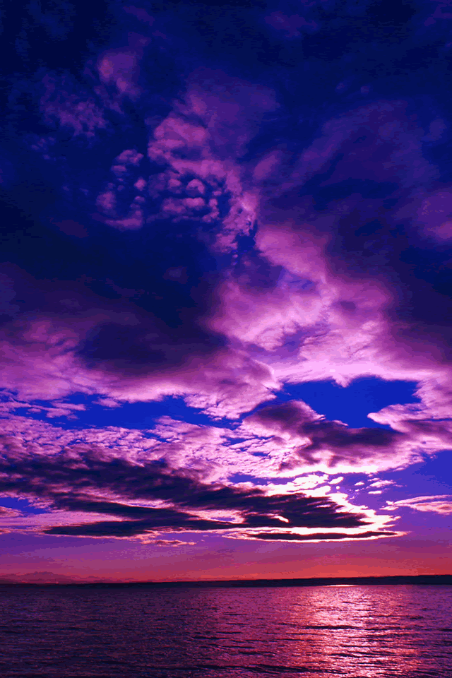紫色の美しい空 Iphone壁紙ギャラリー