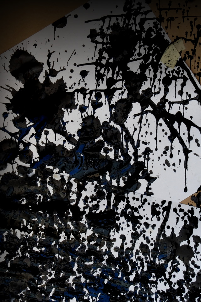 墨を散らしたような黒 Iphone壁紙ギャラリー