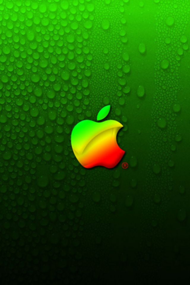 Apple Logo グリーン Iphone壁紙ギャラリー