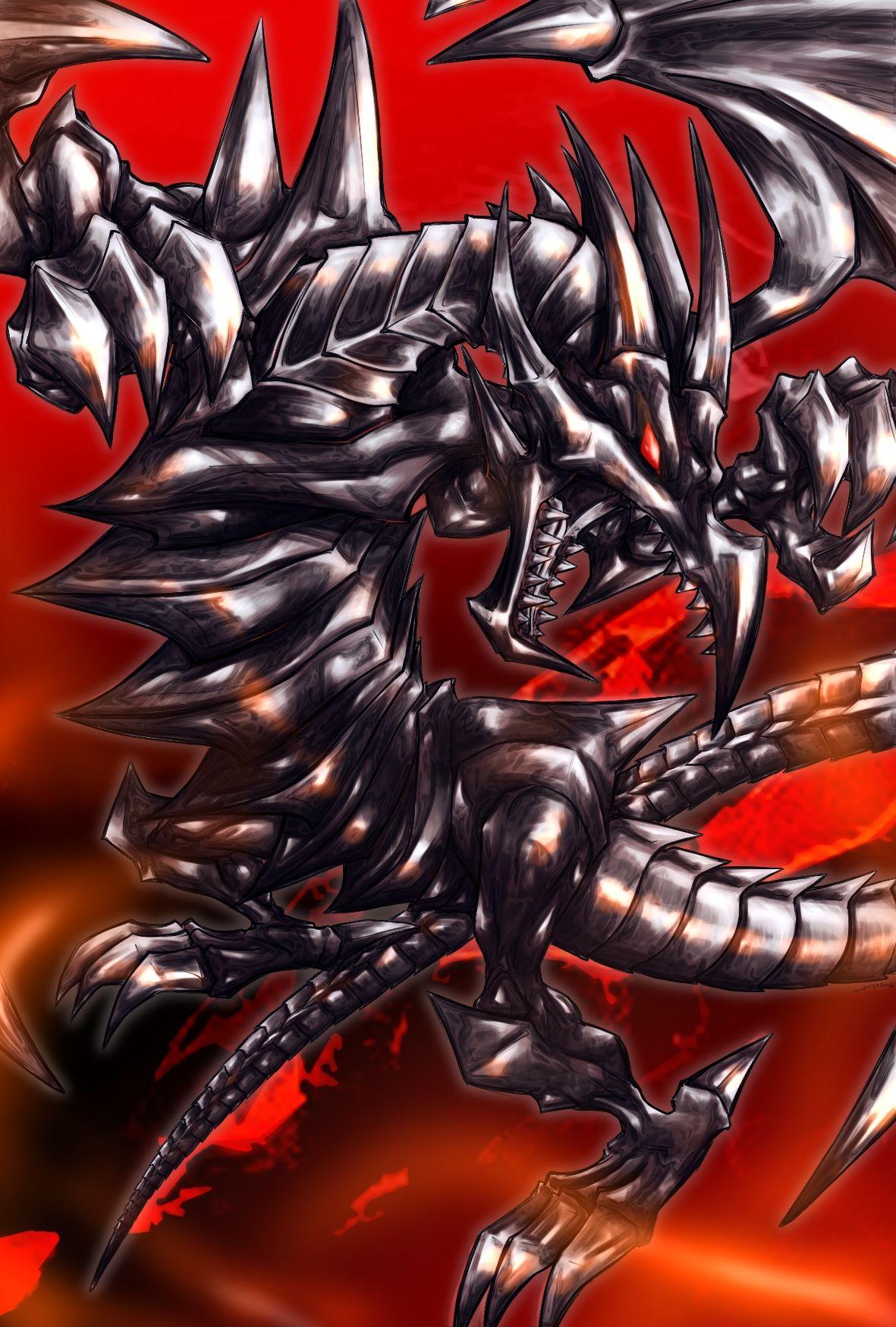 真紅眼の黒竜 (レッドアイズブラックドラゴン) | 遊戯王 | iPhone壁紙ギャラリー