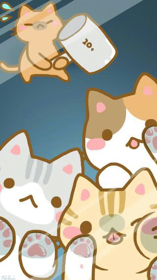 猫 壁紙 Iphone イラスト