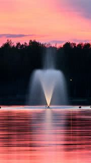 噴水 |  美しい風景のiPhone壁紙