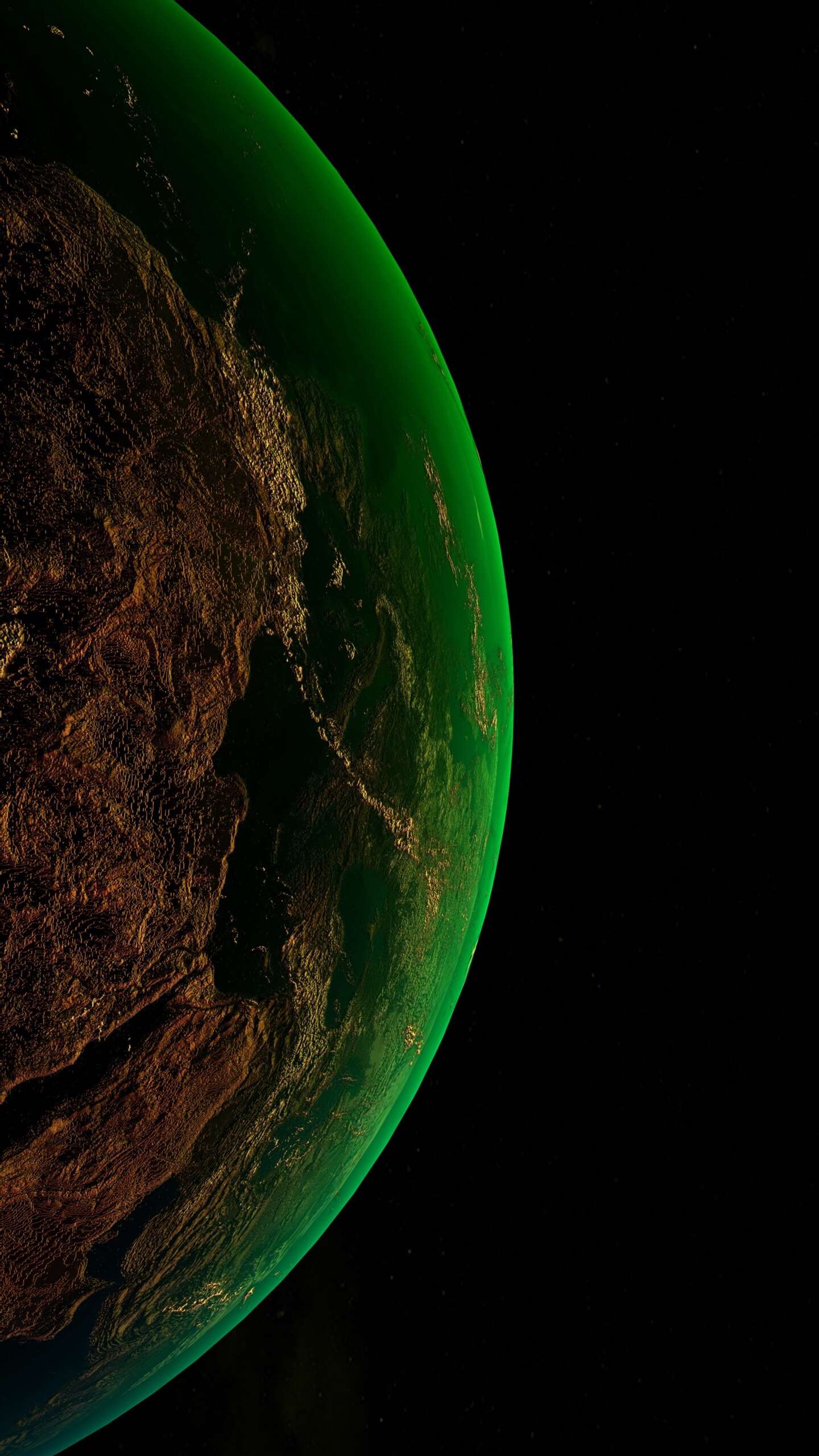 緑色の惑星 Iphone12 スマホ壁紙 待受画像ギャラリー