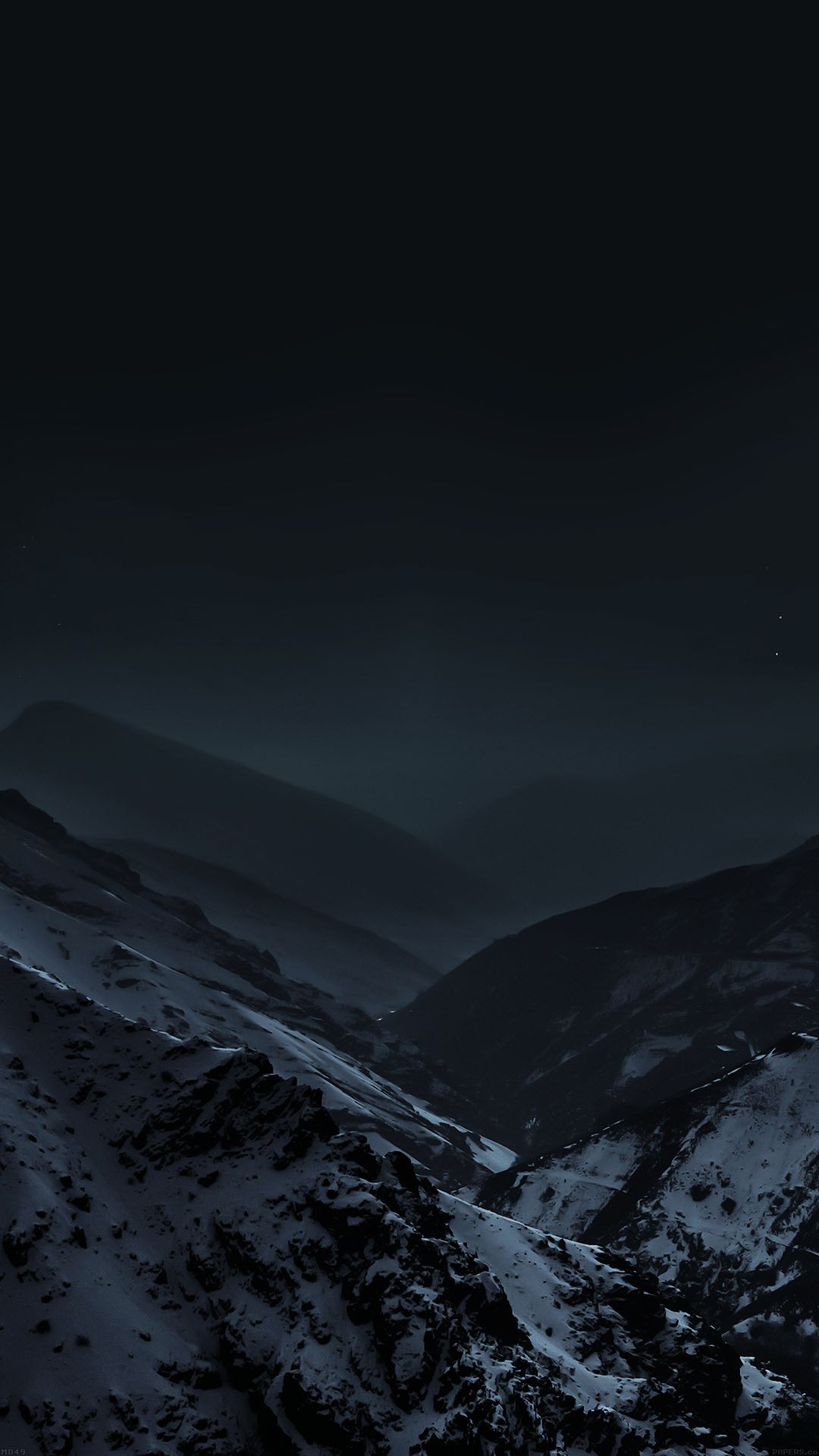 夜の雪山 Iphone12 スマホ壁紙 待受画像ギャラリー