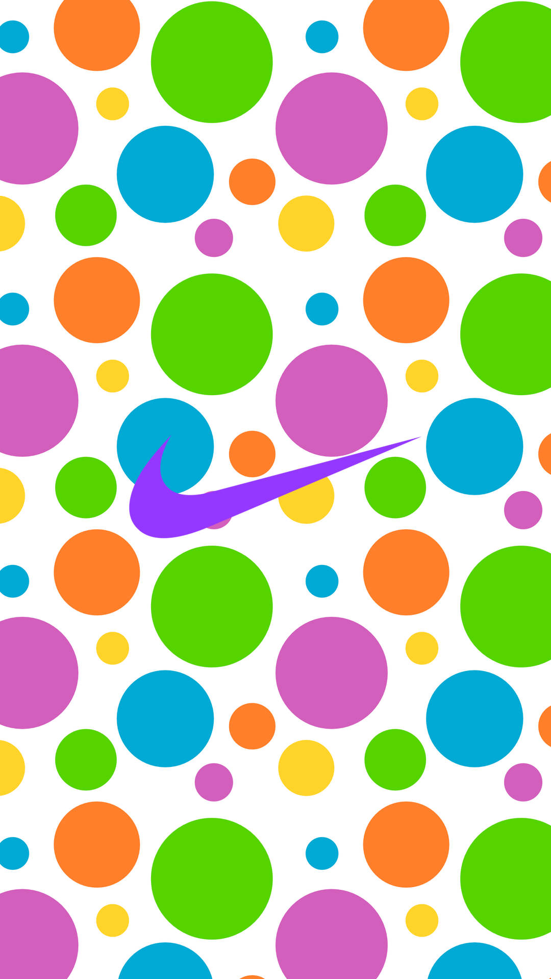 Nike (カラフル水玉模様） | iPhone12,スマホ壁紙/待受画像ギャラリー
