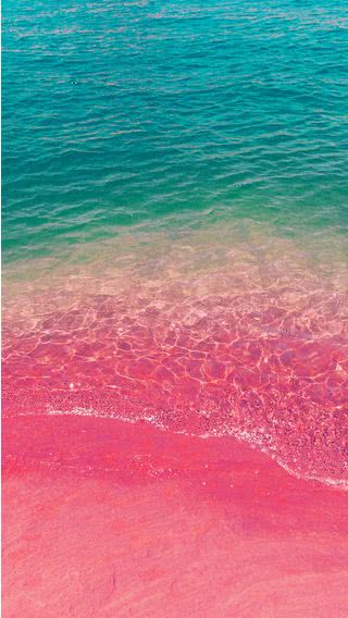 ピンクのビーチ かわいい写真 Iphone12 スマホ壁紙 待受画像ギャラリー