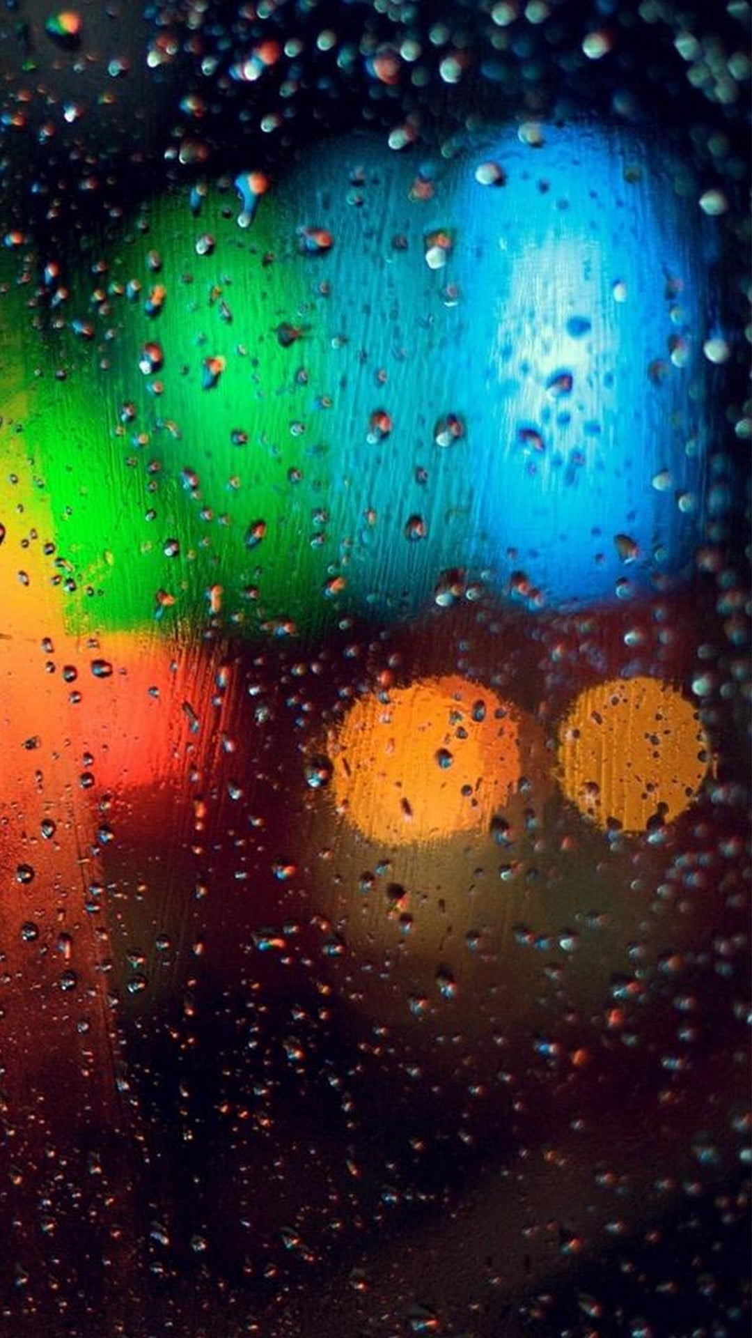 ガラス越しの雨の夜 Iphone12 スマホ壁紙 待受画像ギャラリー