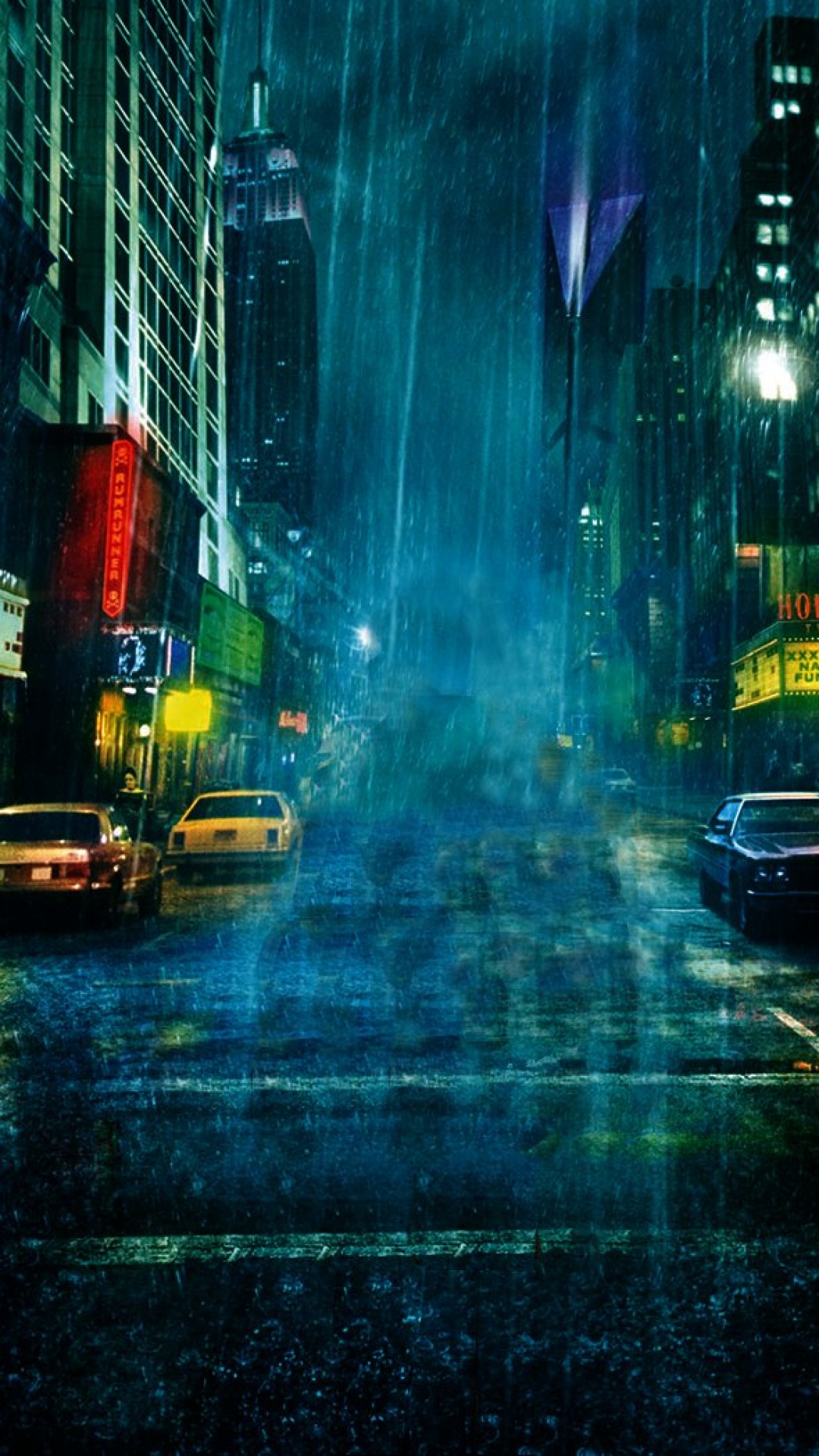 雨の街 Iphone12 スマホ壁紙 待受画像ギャラリー