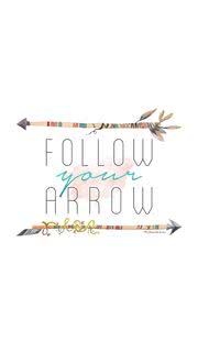 おしゃれな壁紙「follow your arrow」