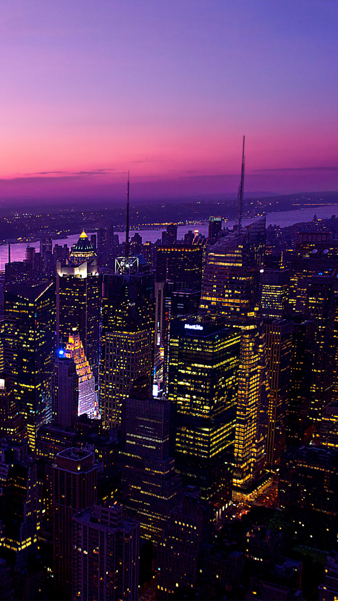 ニューヨークの夜景 Iphone12 スマホ壁紙 待受画像ギャラリー