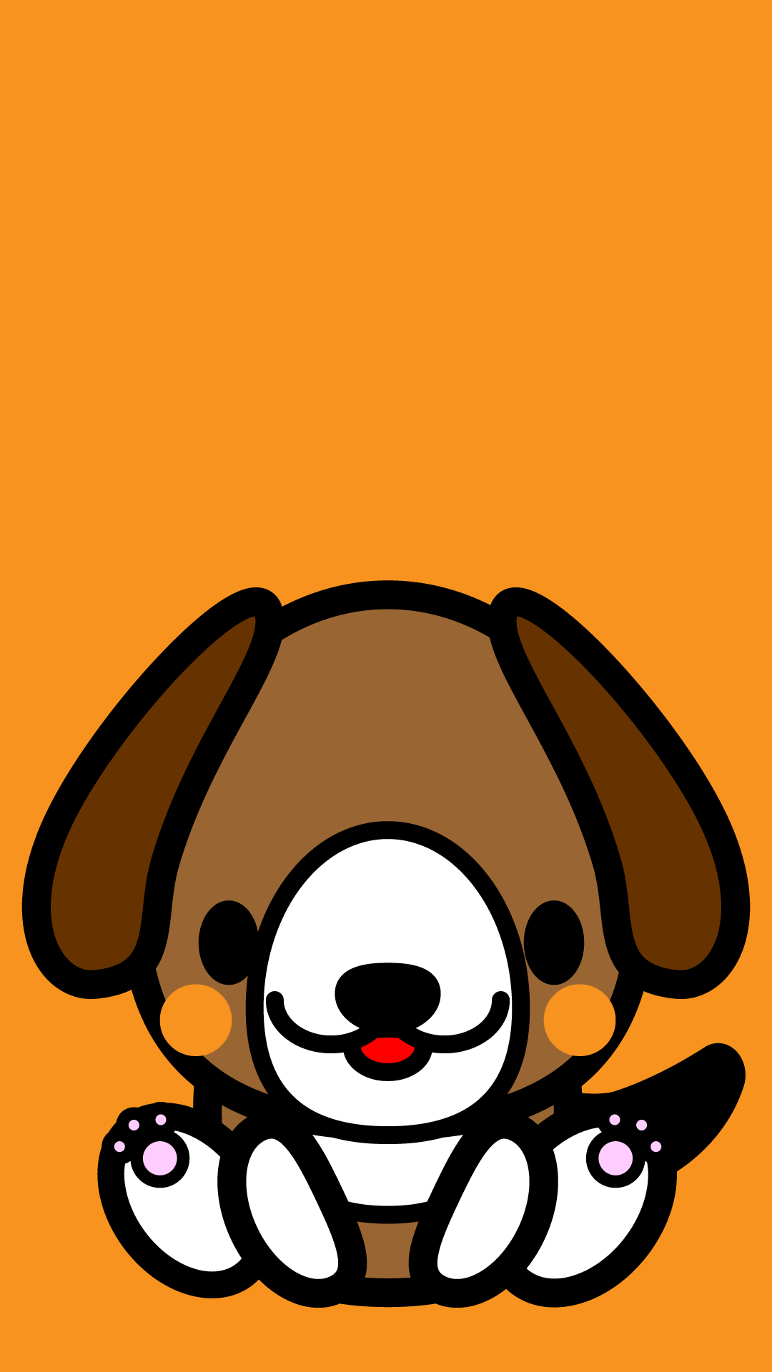 子犬のイラスト Iphone12 スマホ壁紙 待受画像ギャラリー