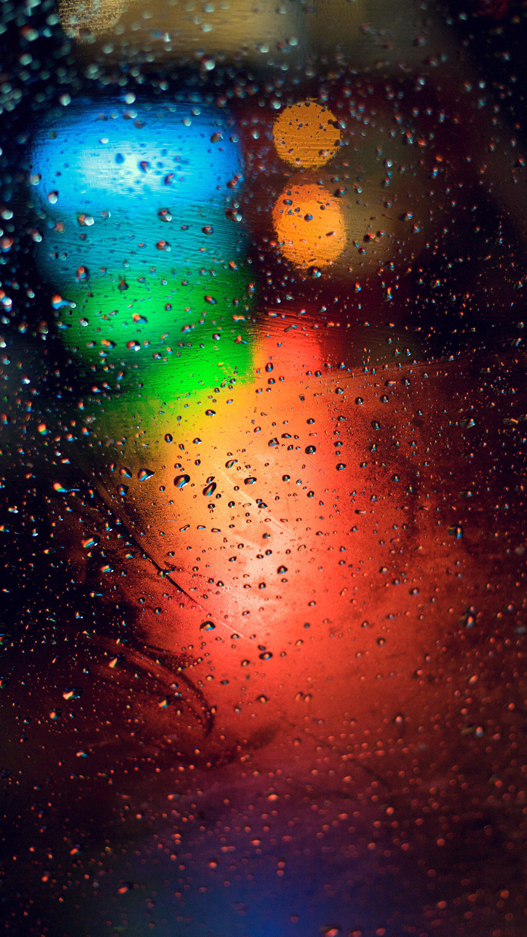 ガラス越しの夜の雨 Iphone12 スマホ壁紙 待受画像ギャラリー