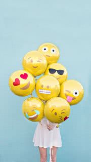 Funny Cute Emoji Balloons