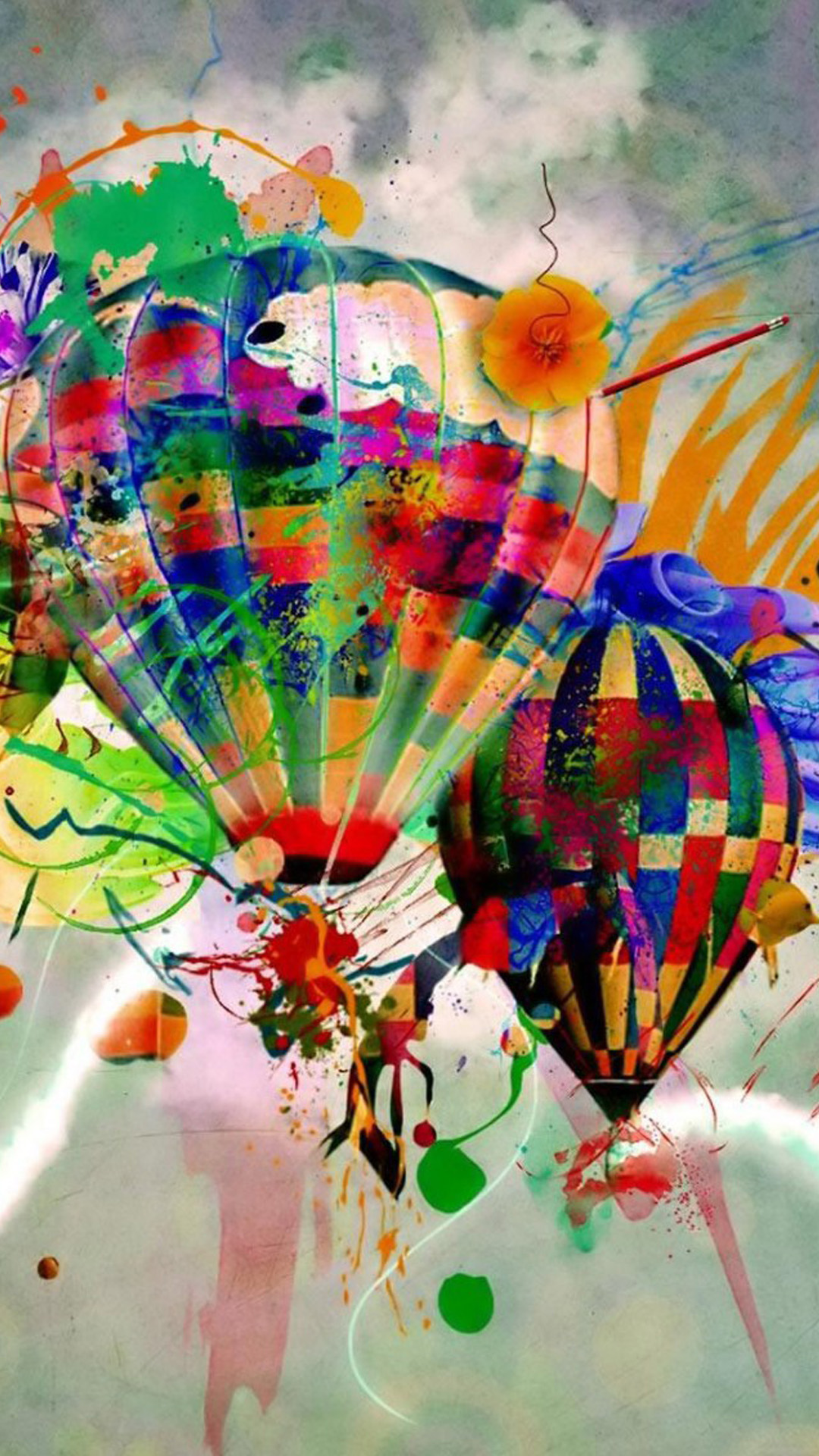 気球のアート Iphone13 スマホ壁紙 待受画像ギャラリー