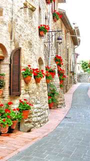イタリアの美しい住宅街