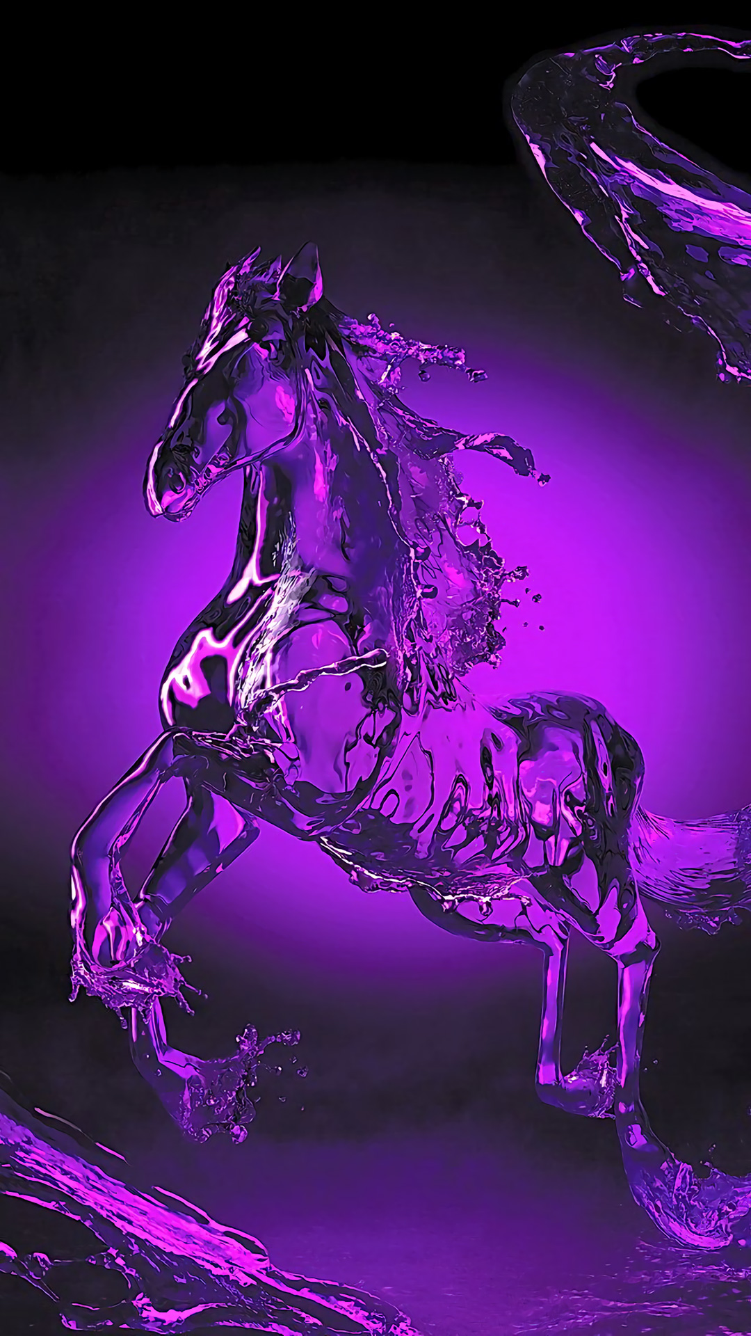 Purple Water Horse おしゃれなiphone壁紙 Iphone13 スマホ壁紙 待受画像ギャラリー