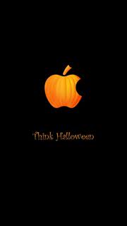 【14位】Appleロゴのハロウィンバージョン|ハロウィンのiPhone壁紙