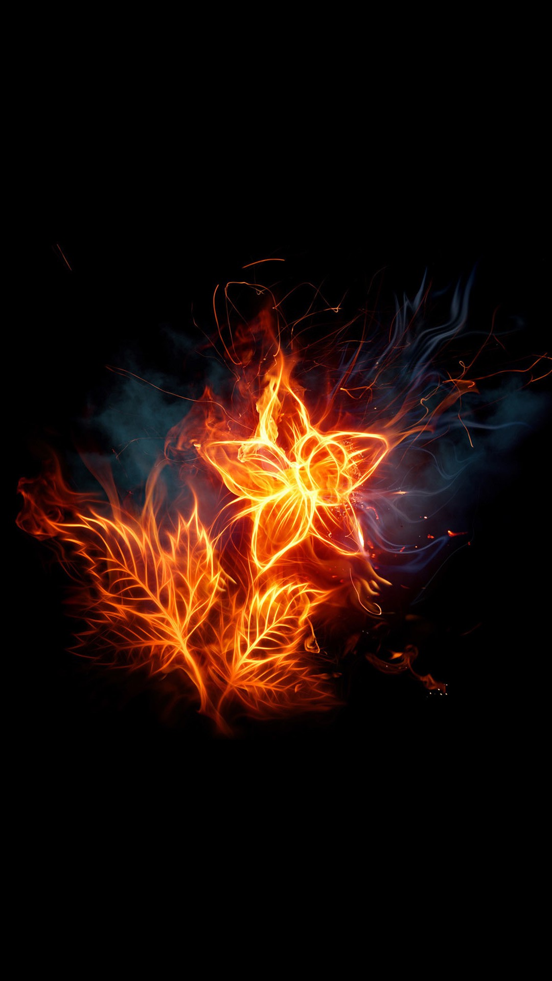 Огненный цветок арт