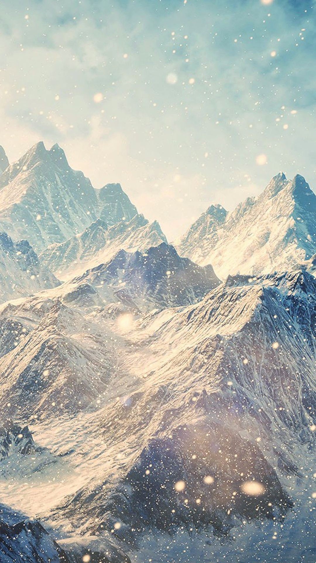 冬の真っ白な山 Iphone14 スマホ壁紙 待受画像ギャラリー