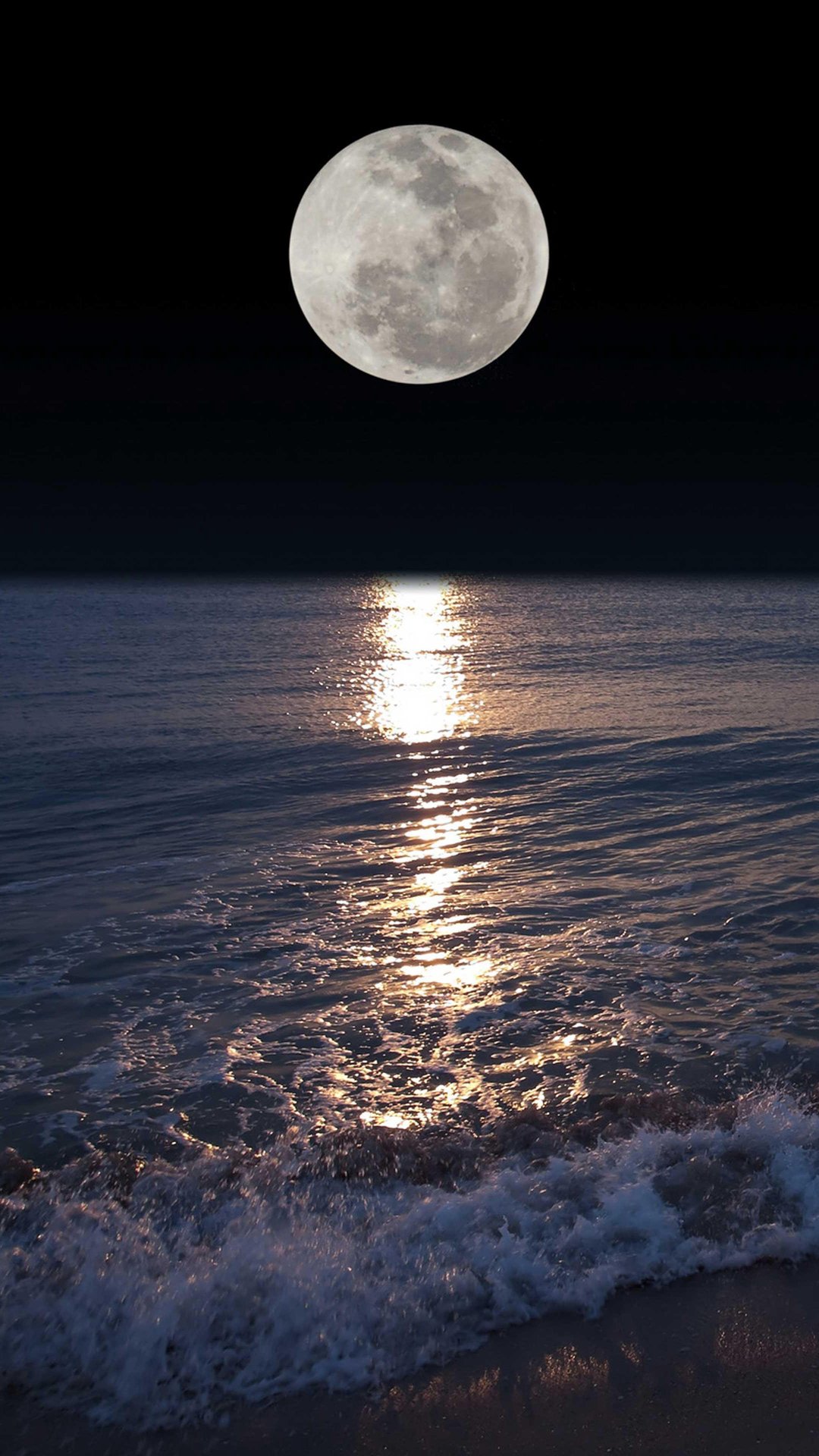 満月と海 Iphone14 スマホ壁紙 待受画像ギャラリー