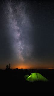 星空のキャンプ