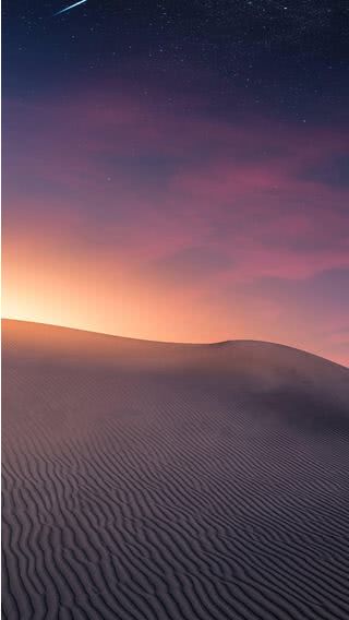 夕暮れの砂漠