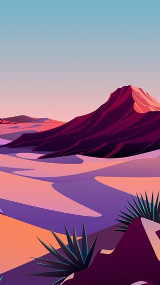 砂漠 - イラスト