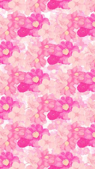 【275位】花柄 - 水彩ピンク