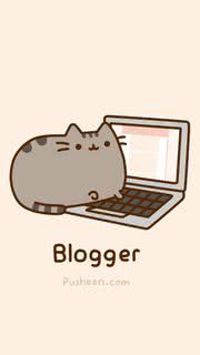 Pusheen  (Blogger Ver）| かわいいネコのキャラクター壁紙