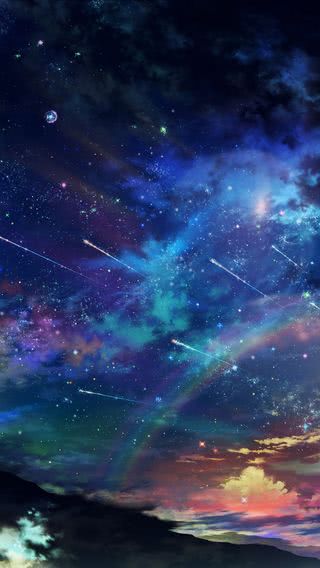 【10位】流れ星と虹